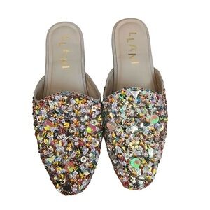Llani Confetti Sequin Slides EU 39